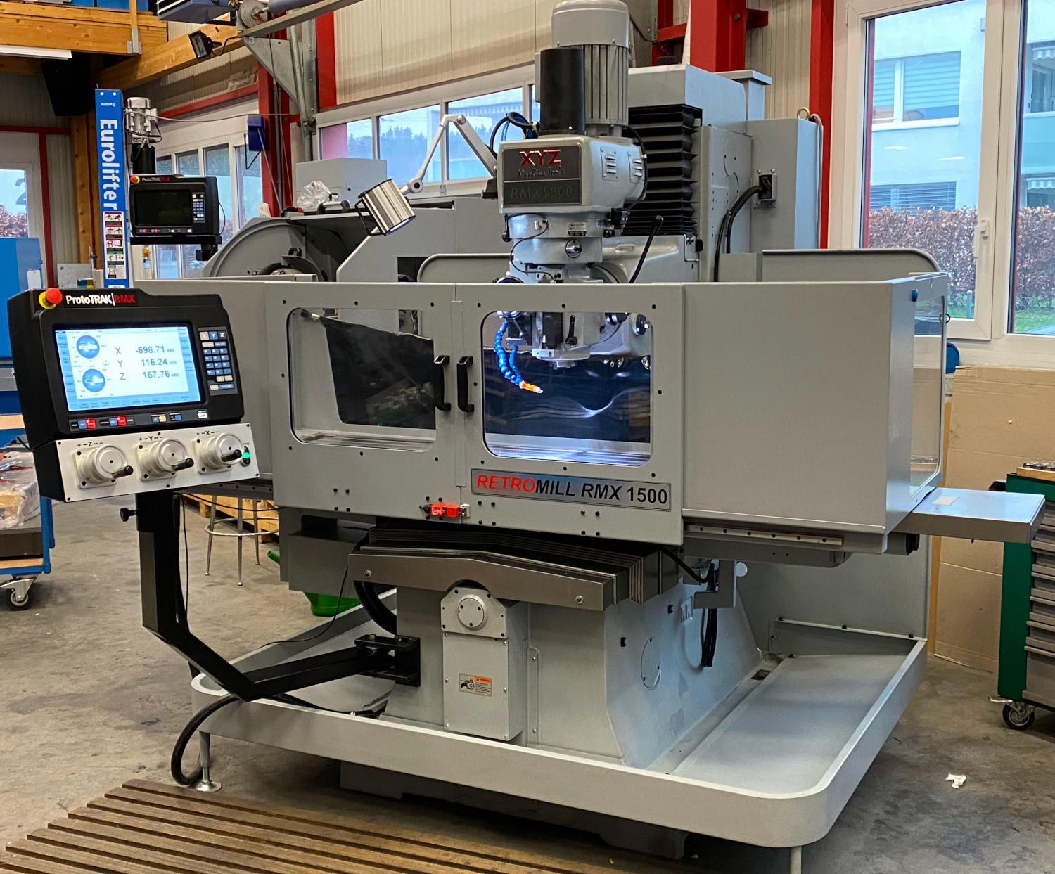 RETROMILL RMX 1500 Swiss Edition Bohr und Fräsmaschine (XYZ RMX